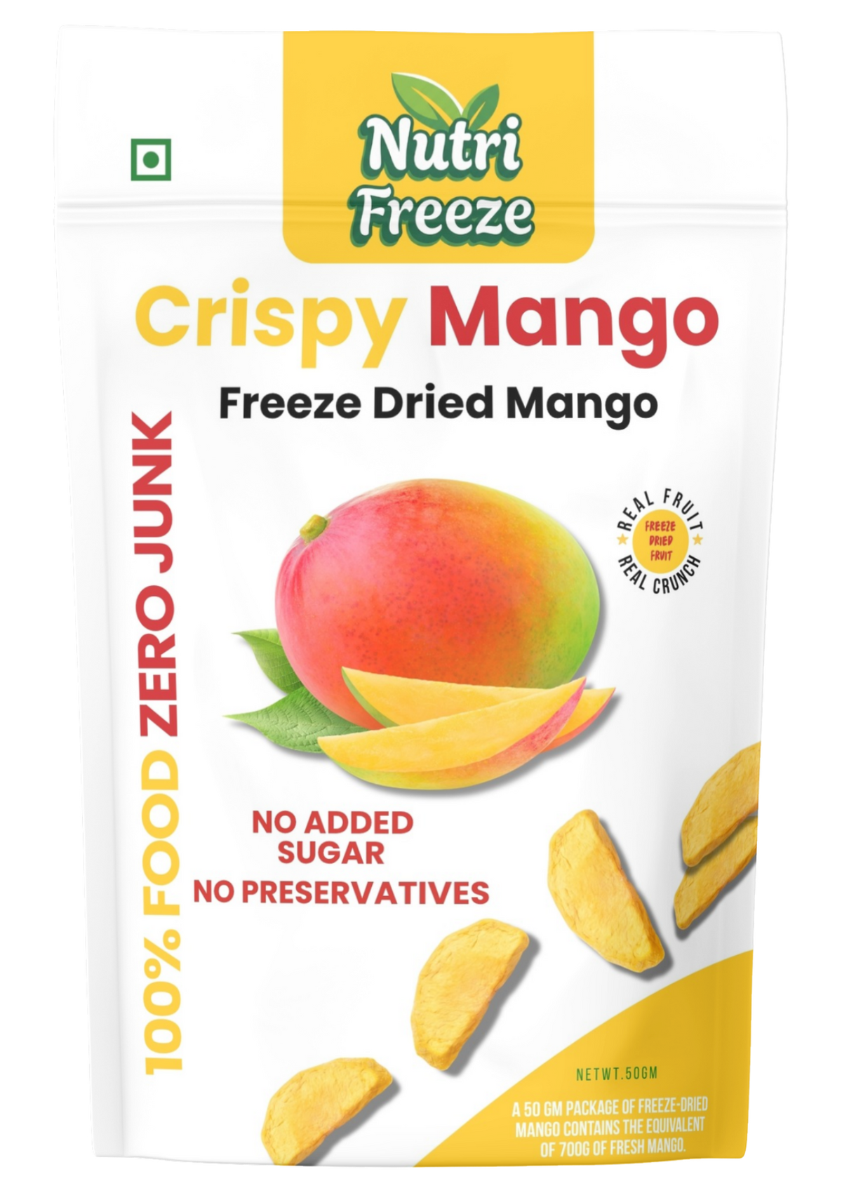 Freeze-Dried Crispy Mango – 50 g