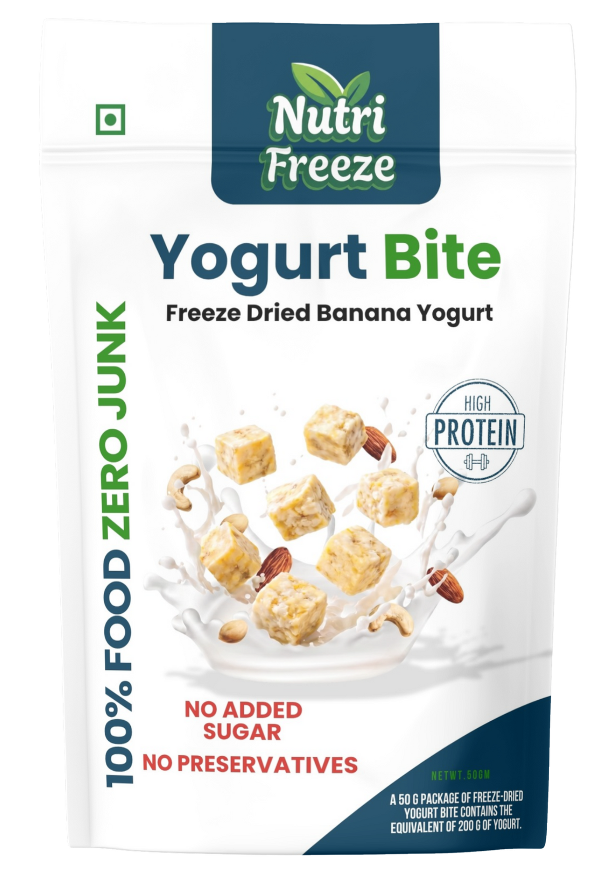 Freeze-Dried Banana Yogurt Bites – 50 g & 100 g